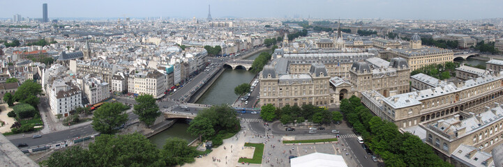 Obraz premium tour Eiffel from Notre dame