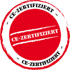 Stempel CE-zertifiziert