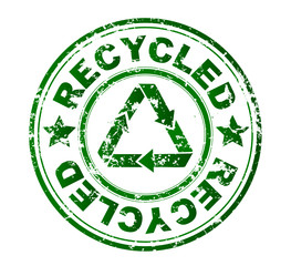grunge rubber stamp RECYCLED