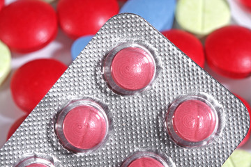 Medicine pills blister