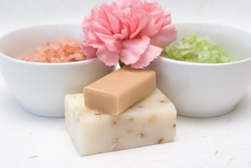 Skin care, natural handmade soaps.