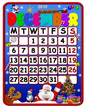 calendar december 2010