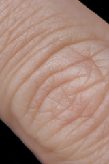 Human Finger of a mature woman