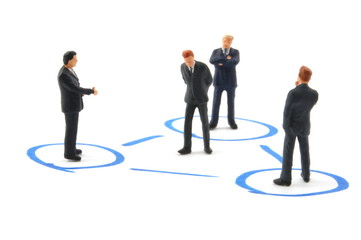 Fototapeta premium networking business people