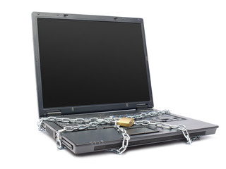 Chained laptop