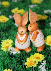hasenpaar, ostern