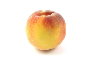 juicy peach close up in studio