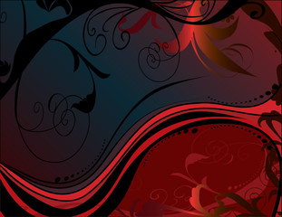 red decorative background