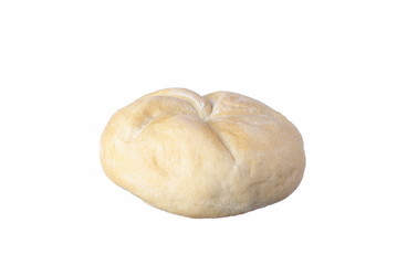 Fresh fancy roll isolated on white