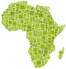 L'Africa colorata in verde