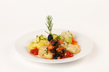 Steinbeisserfilet gegrillt mit Kartoffeln