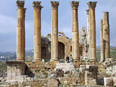 Ruinen des Artemis-Tempel von Jerash, Jordanien, Dekapolis