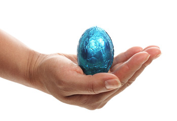 Blue Easter egg