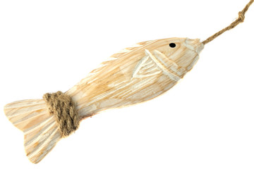 poisson en bois blanc