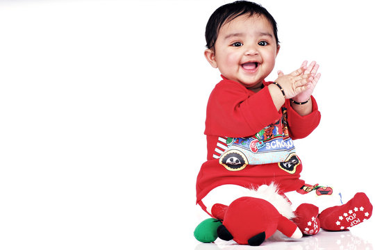 Infant playing