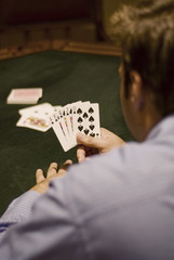 Winning Hand at gambling