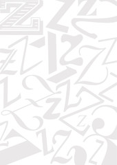 Background with letter Z