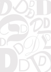 Background with letter D