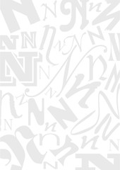 Background with letter N