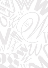 Background with letter W