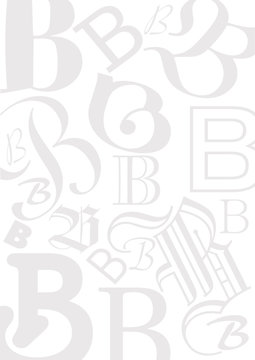 Background with letter B