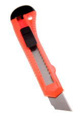 Box cutter isolated over white background
