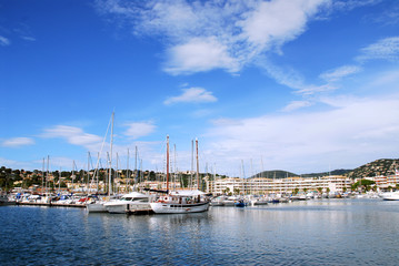 Fototapeta na wymiar Port of Cavalaire Francji