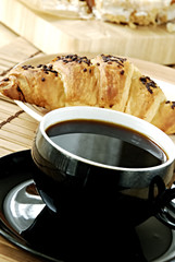 Coffee with crossaint