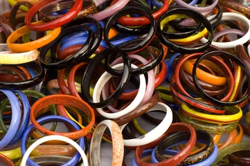 Zelfklevend Fotobehang Bracelets in the market © Syphoto