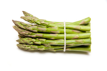 Asparagus on a white studio background