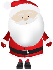 santa  big head isolated