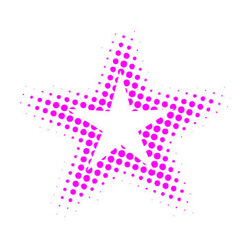 ETOILE POIS ROSE FLUORESCENT
