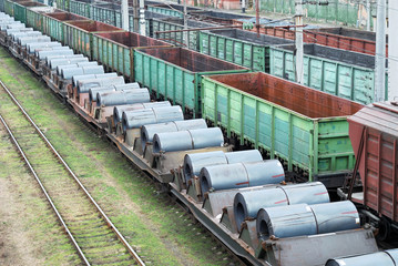 Transportation of cargoes by rail
