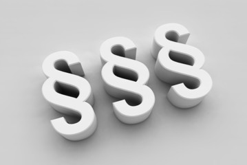 paragraph 3d sign zeichen