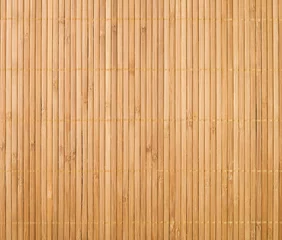 Fotobehang bamboe mat achtergrond © utflytter