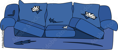 "Broken couch" Stock image and royalty-free vector files on Fotolia.com