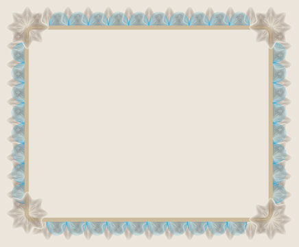 vector secure blank guilloche certificate fully customized