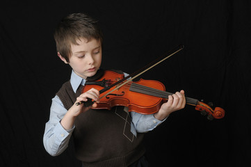 ..Boy Playing a Violin