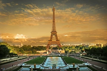 Foto op Plexiglas Eiffeltoren Eiffeltoren Parijs