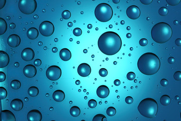 abstract blue drops