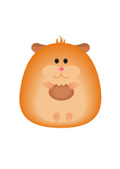 Hamster with a snack