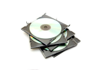 Fototapeta premium stack of CD