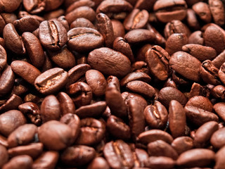 Fototapeta premium fresh coffee beans background