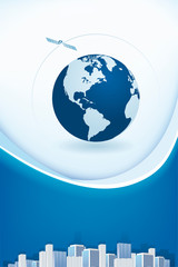 abstract background with globe