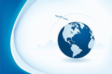 abstract background with globe