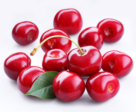 Cherry; object on a white background.