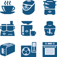 Blue icon set 17