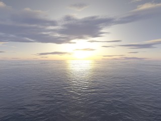 Sonnenuntergang über dem Meer