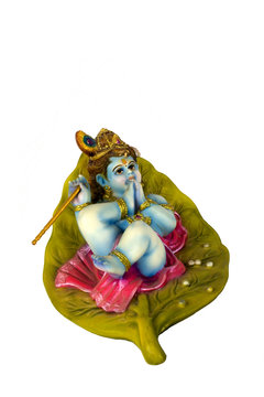 Sculpture of lord krishna