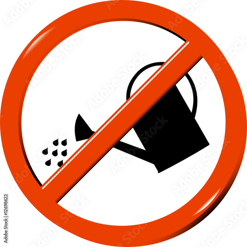 &quot;No watering&quot; Stock image and royaltyfree vector files on